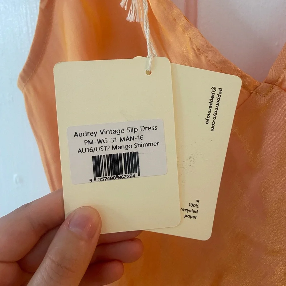 Orange Pepper Mayo slip dress - Picture 2 of 4